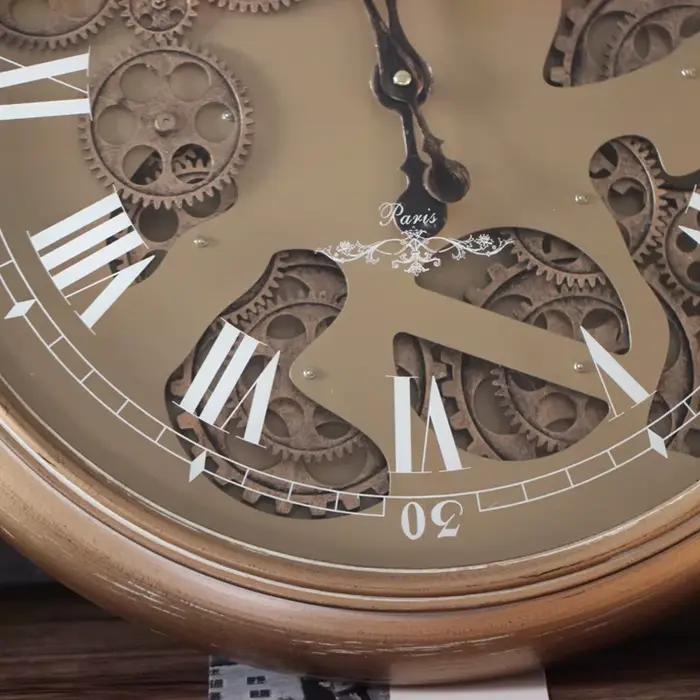 Horloge murale rétro en métal