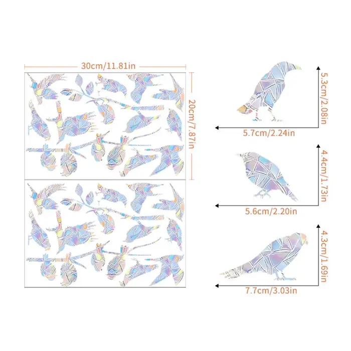 Autocollants oiseaux volants pour fenêtre