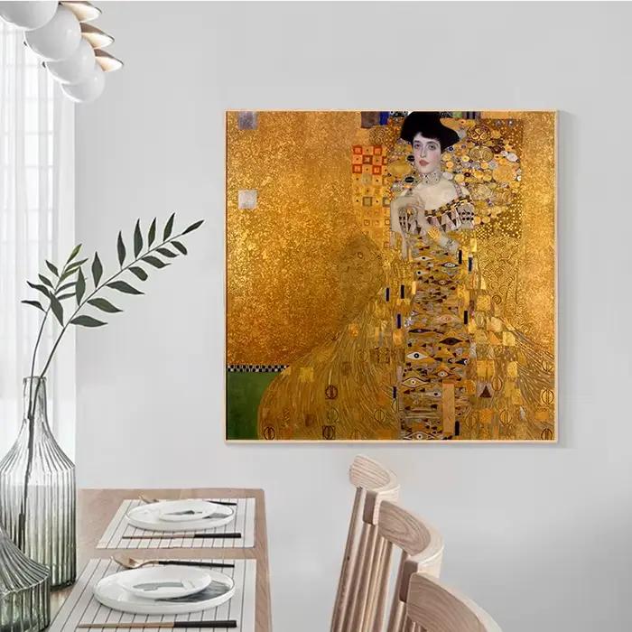 Klimt-Affiche de paysage de fleurs célèbres