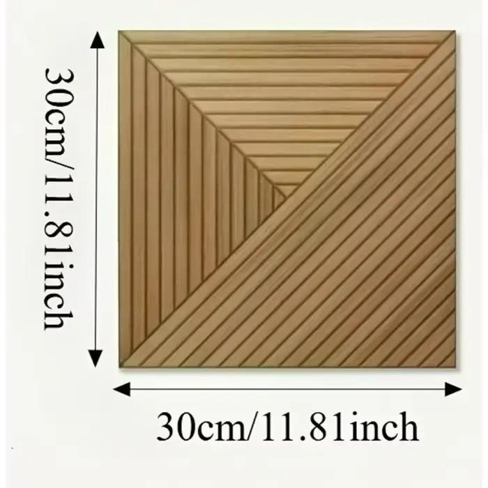 1/3 panneaux muraux en PVC 2D - Autocollants décoratifs élégants pour les intérieurs de la maison
