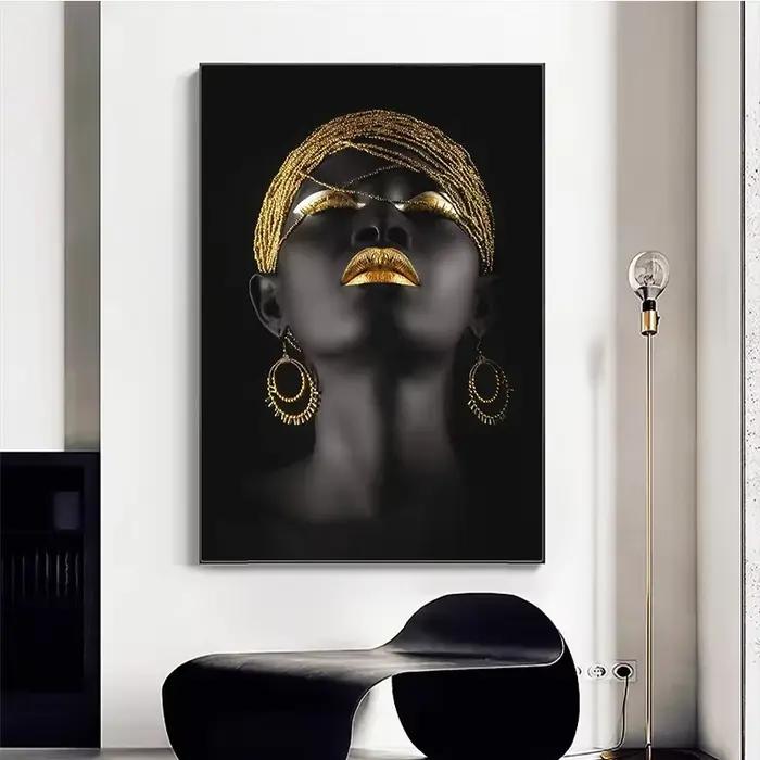 Affiches d'art mural de femme africaine et imprimés