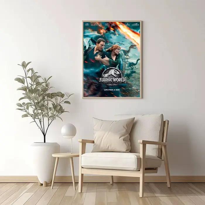 J-Jurassic P-Park film classique Vintage affiches décoration peinture mur Art blanc papier Kraft Kawaii chambre décor