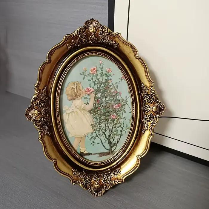 Cadre photo vintage, décoration murale