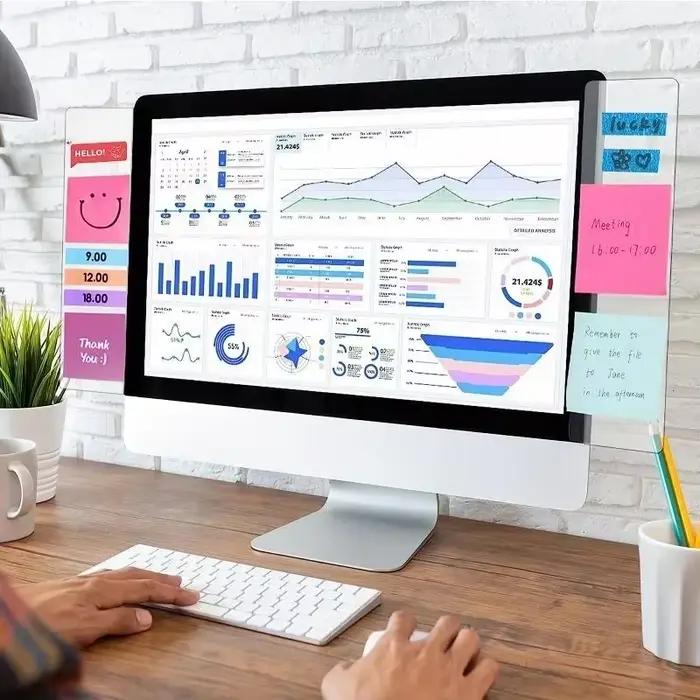 Tableau mémo pour moniteur d'ordinateur