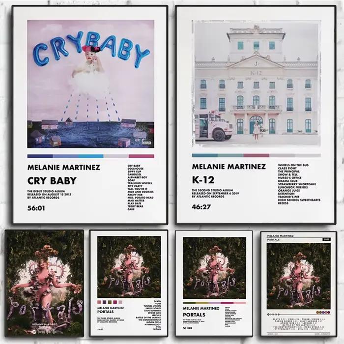 M-Melanie MMartinez 2023 nouvel Album de musique Portals chanteur étoile nordique esthétique Hip Hop affiche toile peinture mur Art décor à la maison