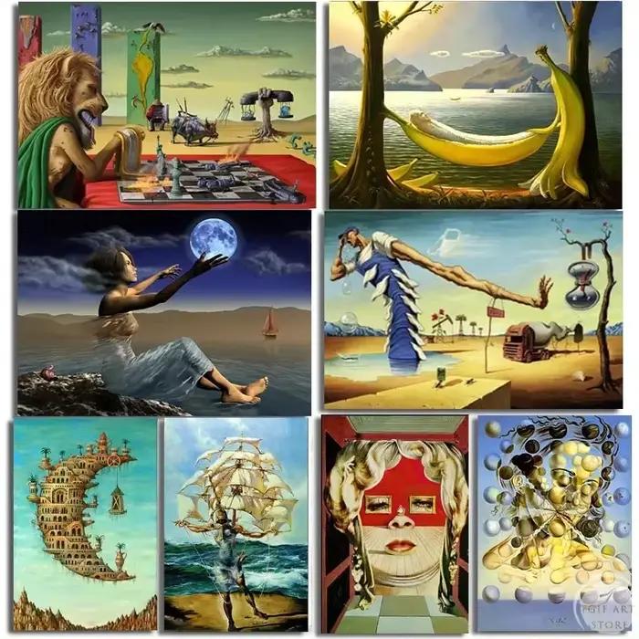 Peinture murale surréaliste classique