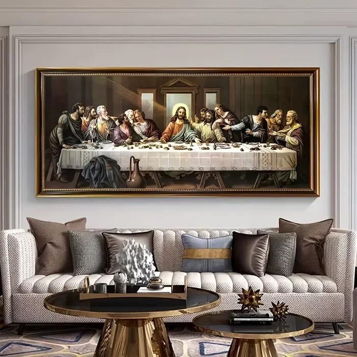1 peinture à l'huile Vintage The Last Supper