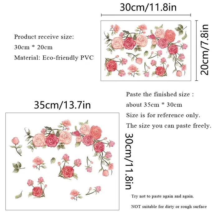 Autocollant mural de fleurs magnifiques pour salon