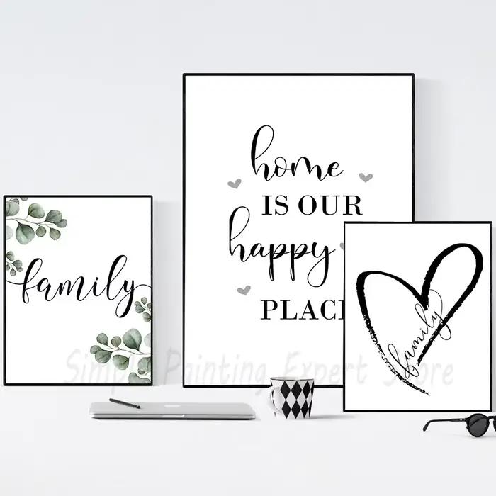 Happy Family Citation Wall Art