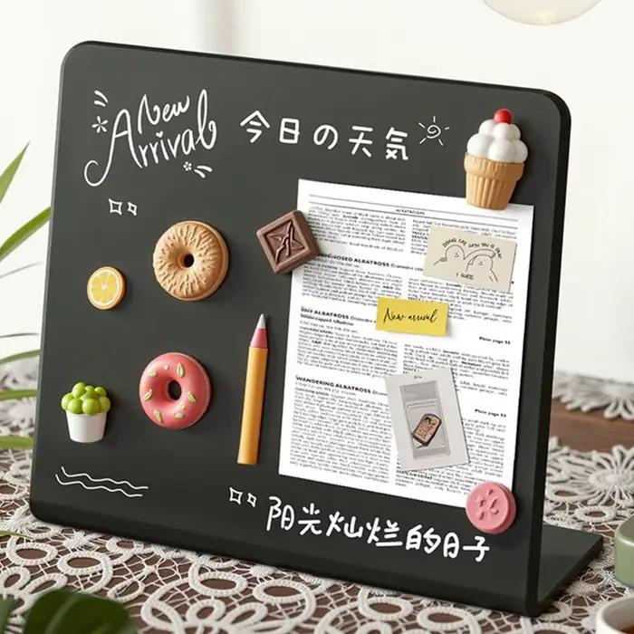 Tableau magnétique en métal vertical DIY pour bureau