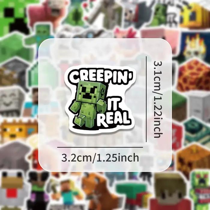 50/100pcs/set Autocollants Minecrafted DIY pour ordinateur portable