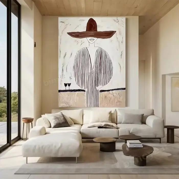 Peinture à l'huile sur toile faite à la main