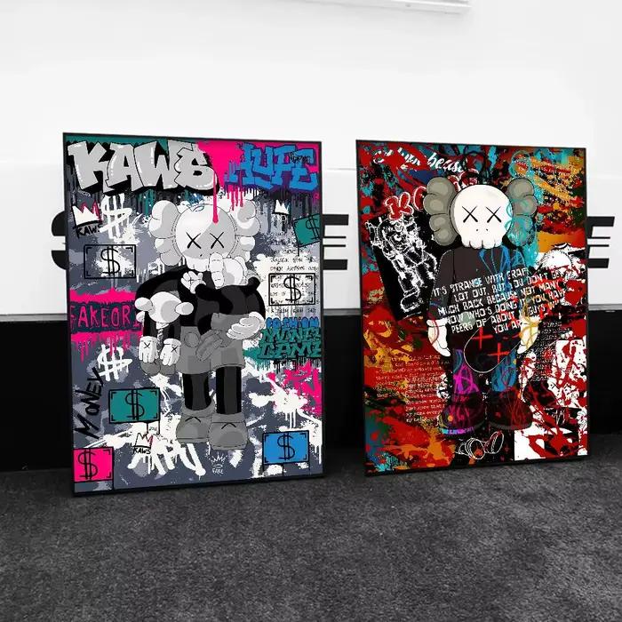 Affiche d'ours en peluche violent Graffiti