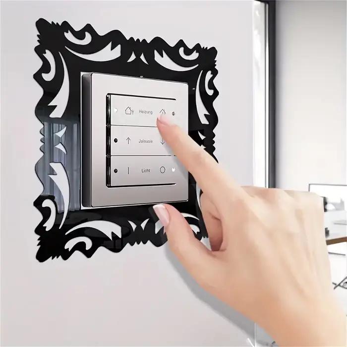 4 pièces 15X15cm interrupteur autocollant décor à la maison Stickers muraux