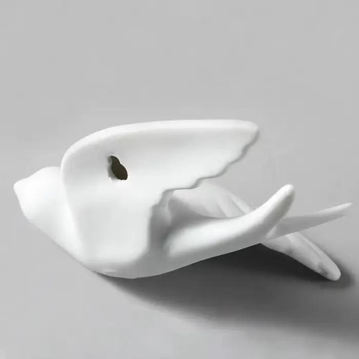 Hirondelles en céramique moineau 3D simples oiseaux