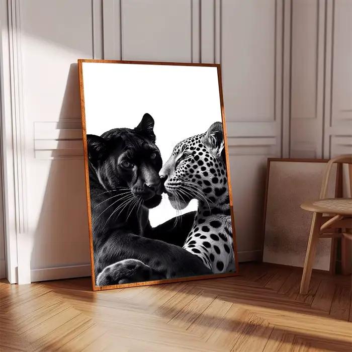 Toile d'art panthère noire