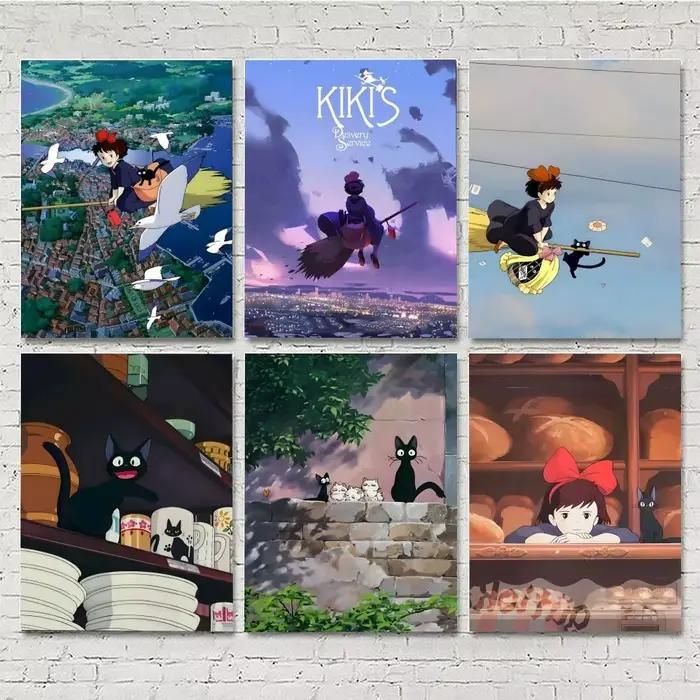 Affiches de film de dessin animé K-Kikis D-Delivery Service