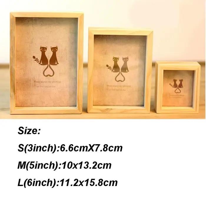Cadre photo vintage en bois multi-décoratif