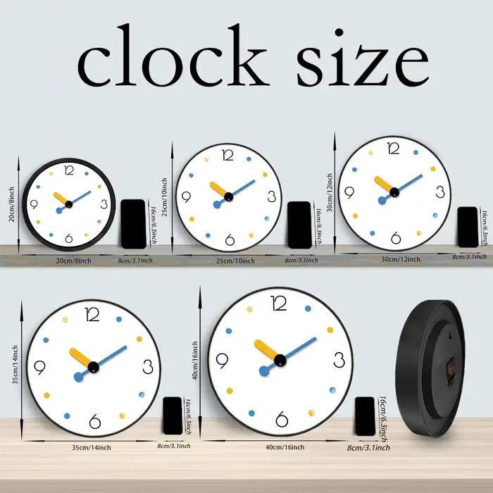 1 Horloge murale colorée simple et mignonne