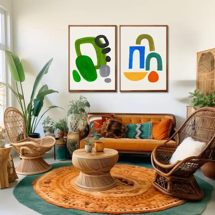 Peinture sur toile murale