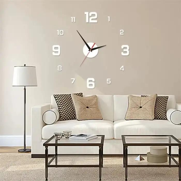Horloge numérique lumineuse, horloge murale stéréoscopique DIY, horloge silencieuse, horloge murale pour salon, chambre à coucher, décorations pour la maison