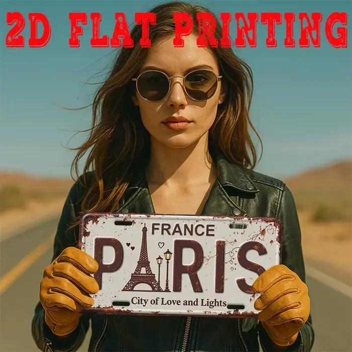 Décoration murale en métal 2D plate