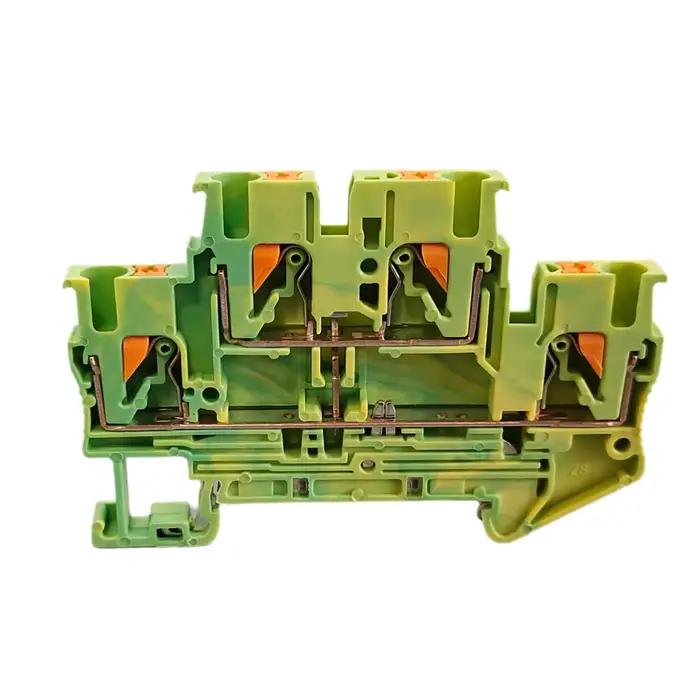PT2.5/PTTB2.5/PT2.5-TW/PT2.5-QU/PTV2.5-PE, bornier modulaire sur Rail DIN, entrée latérale, connecteur de fil de prise de terre enfichable