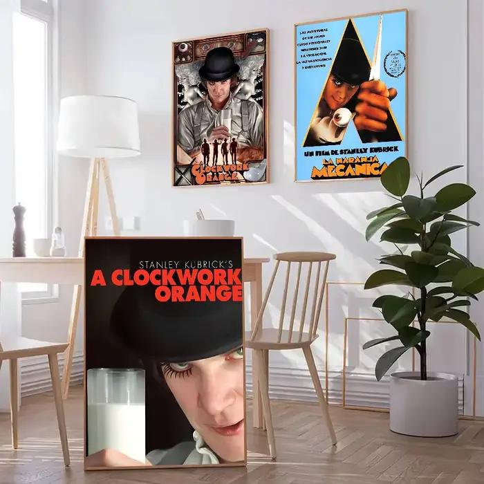 Affiche de film A-A Clockwork Orange avec impressions