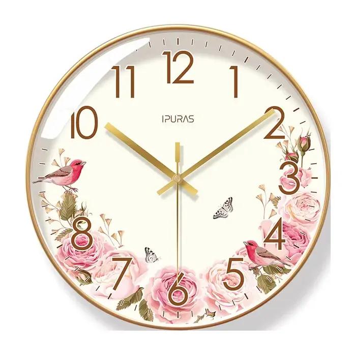 Horloge murale tournesol pour salon