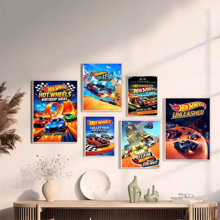 Affiches vintage classiques du film Hot Wheels