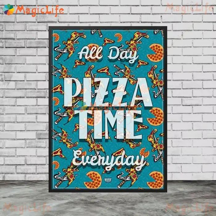 Affiches de décoration de magasin de Pizza amusantes de cuisine