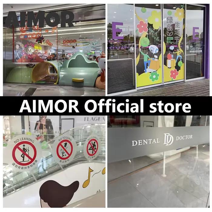 Film publicitaire ultra-transparent pour vitres, impression HD personnalisée, autocollant décoratif pour fenêtres, adhésif électrostatique blanc anti-UV