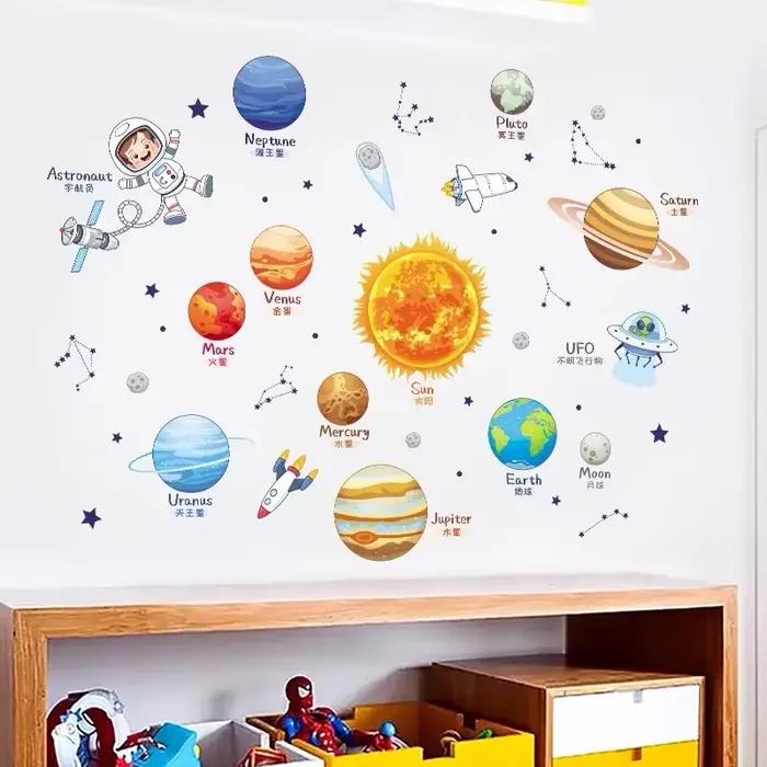 Autocollants Muraux avec Système Solaire