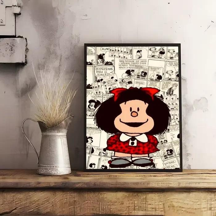 Affiche de dessin animé M_Mafalda classique populaire