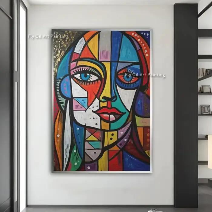 Toile de peinture à l'huile peinte à la main