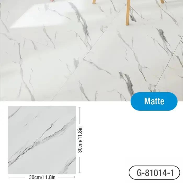 Autocollant de sol en carrelage de marbre épais simulé