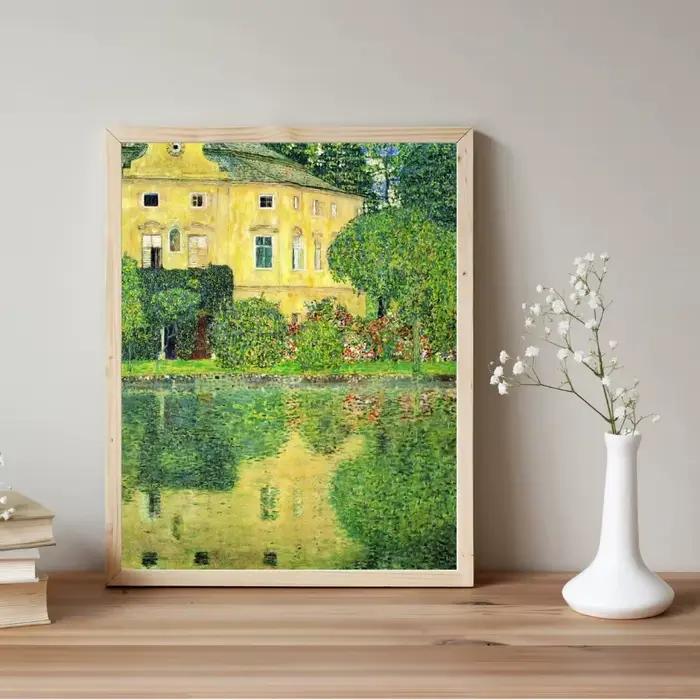 Artiste Gustav Klimt Collection classique le baiser fleurs abstraites paysage toile impression affiche mur Art salon décor à la maison