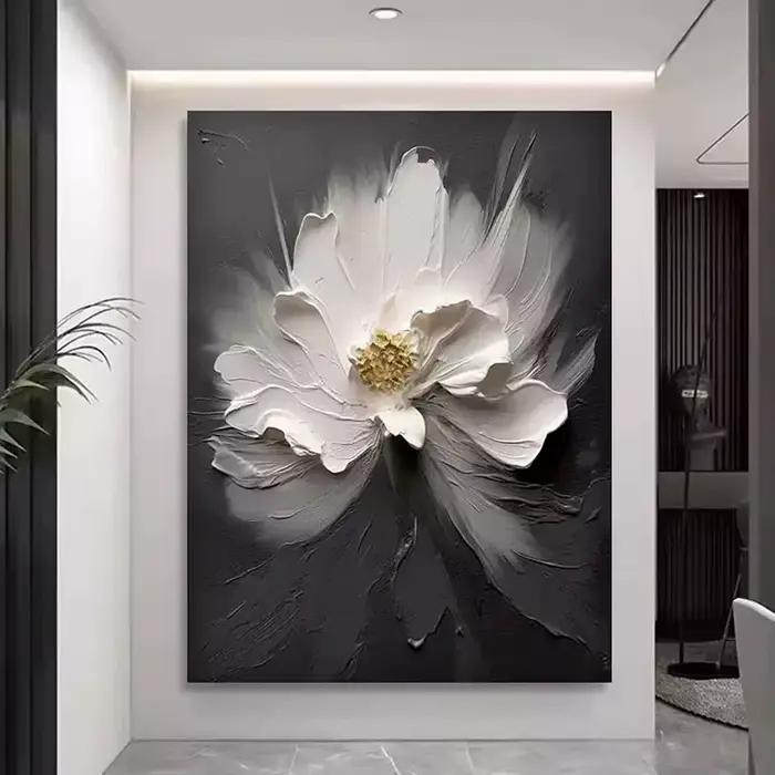 Belle toile d'art murale florale abstraite