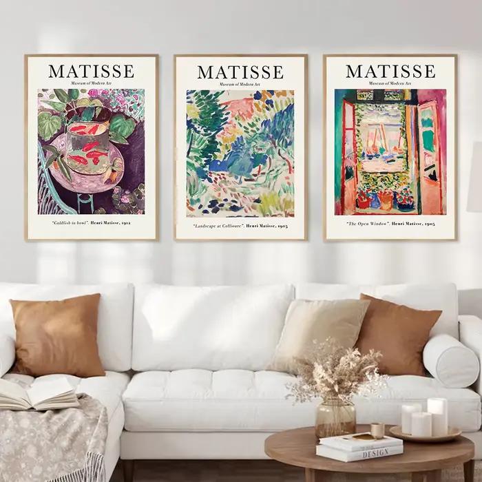 Affiches abstraites de ligne corporelle Matisse