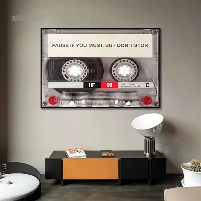 Cassette DJ platine toile affiches Unique mode impression mur Art peintures Graffiti vinyle