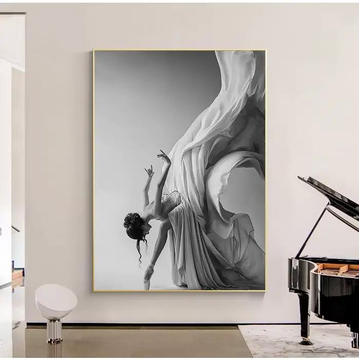 Affiche de peinture sur toile de phtalGirl de ballet moderne