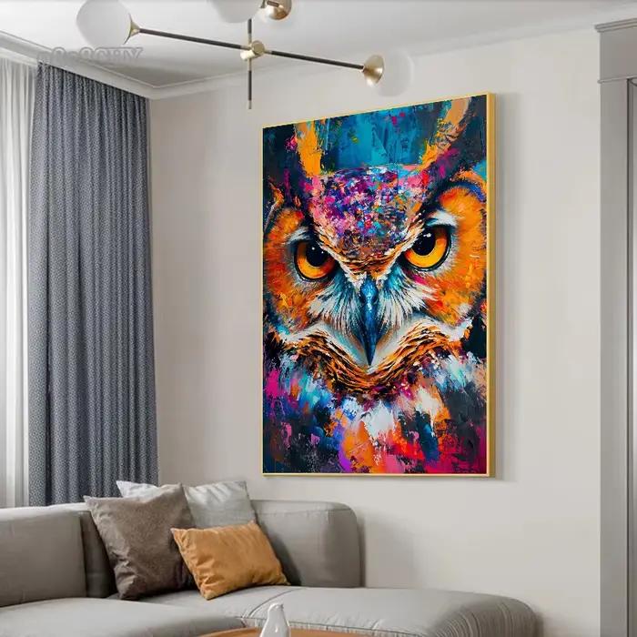Animaux abstraits chat Lion Graffiti Art toile peinture coloré Animal mur Art affiche imprime photos Cuadros salon décor