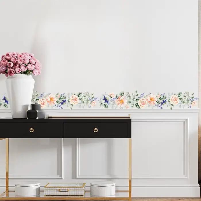 Superbe autocollant mural décoratif pour plinthe