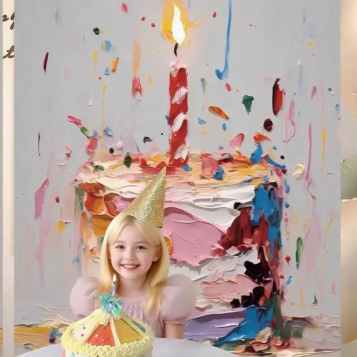 Peinture à l'huile colorée