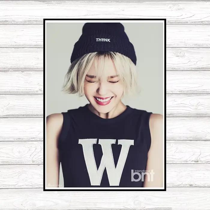 Kpop vente chaude coréen personnalisé t-ara imprimé affiche salon mur art