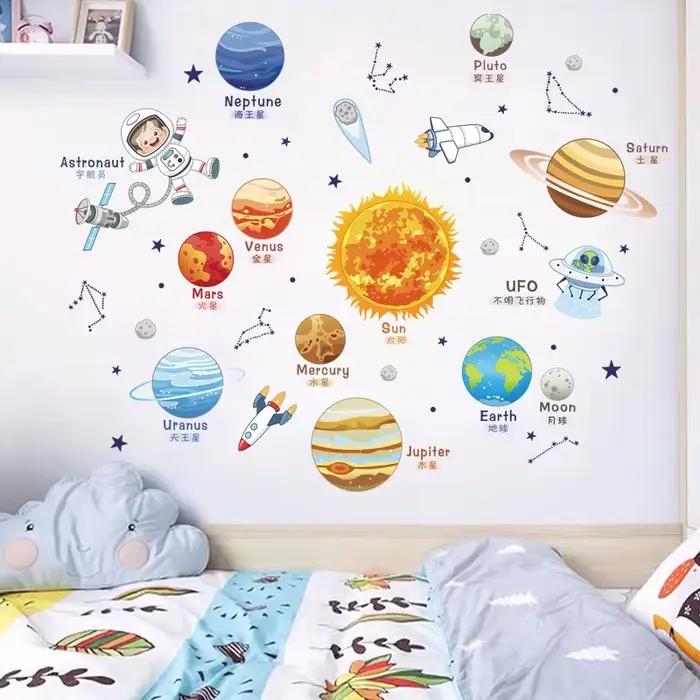 Autocollants Muraux avec Système Solaire