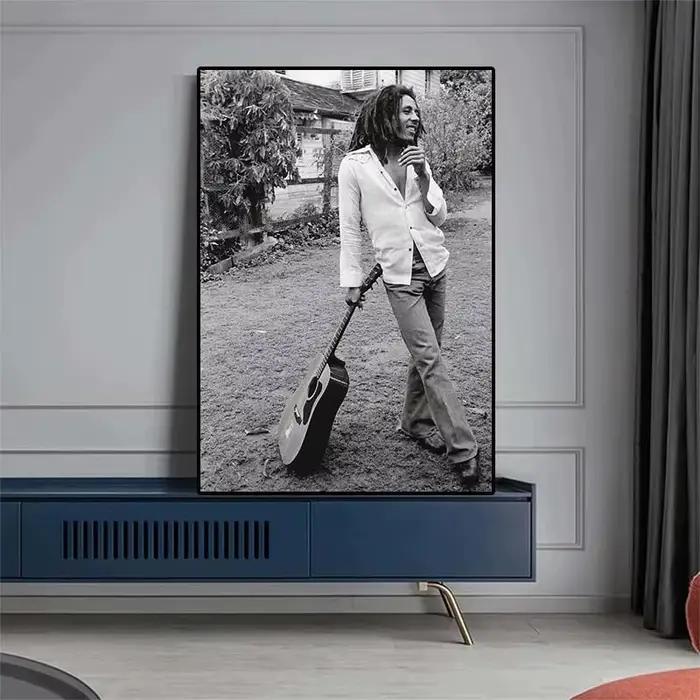 ATIONS-Affiche sur toile vintage du chanteur de rock Volkswagen, Bob Marley, album de musique, JENO Woman No Cry Comic, impression d'art mural, décor de chambre à la maison