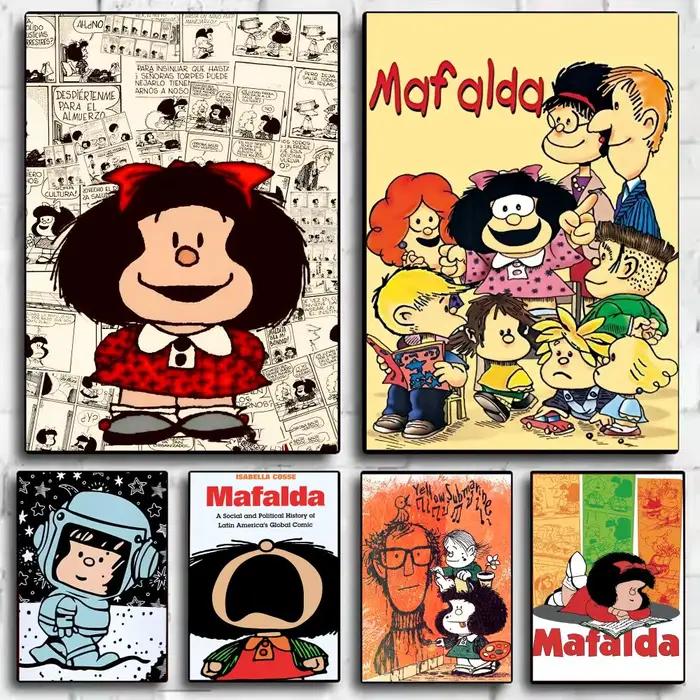Affiche de dessin animé M_Mafalda classique populaire