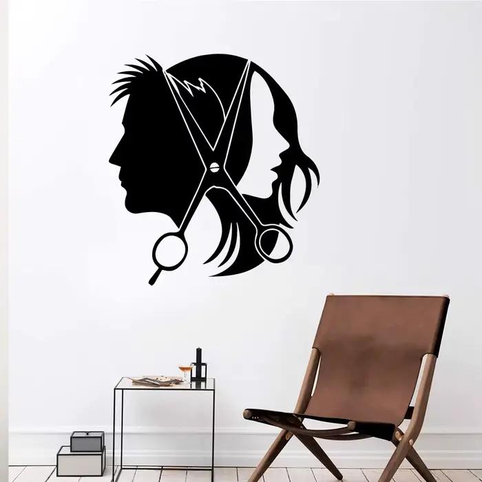 Papier peint en vinyle amovible pour salon de beauté ou salon de coiffure