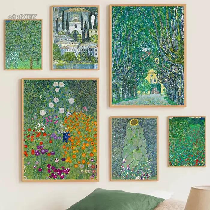 Peinture à l'huile sur toile Gustav Klimt